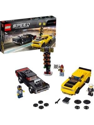 LEGO® Speed Champions 75893 2018 Dodge Challenger SRT Demon ve 1970 Dodge Charger R/T 478 Parça Hediyelik Set