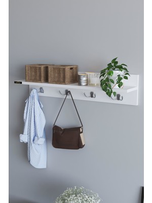 Remaks Rose Duvar Askısı Vestiyer Portmanto 90 cm Geniş Depolama Alanı ile Fonksiyonel Kullanım