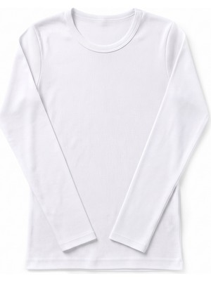 Öts Erkek Çocuk %100 Pamuk T-Shirt Uzun Kollu Ribana Günlük Giyim Kombin (7016)