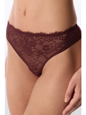 Penti Bordo Dantelli Tanga