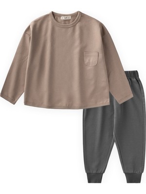 Cigit Sweatshirt Takım 2-7 Yaş S Vizon
