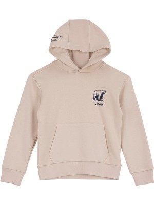 Jeep Bej Erkek Çocuk Baskılı Sweatshirt J6WB-SWT7729