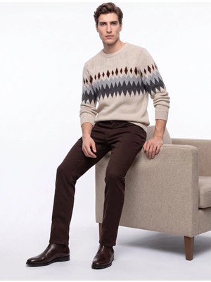 Mustang Kahverengi Erkek Slim Fit Yıkamalı Denim Pantolon Vegas Slım- 1110