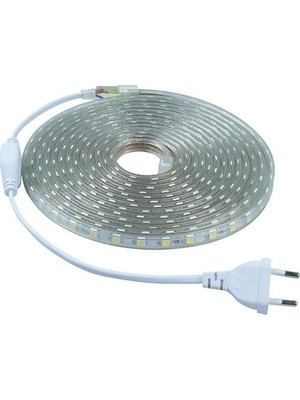 Cata Şerit LED Hortum 3 Çip Dış Mekan Smd LED Beyaz Renk 10 M + Fiş