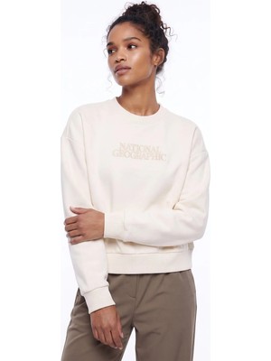 National Geographic Sweatshirt, Xs, Bej