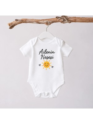 Igigi Collection Igıgı Ailenin Neşesi Baskılı %100 Pamuk Unisex Bebek Zıbın