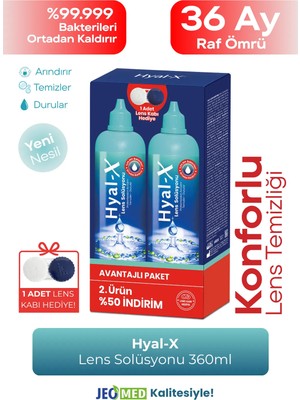 Hyal-X Lens Solüsyonu 360 ml X2 Sadece Lenslere Özel Avantaj Paket