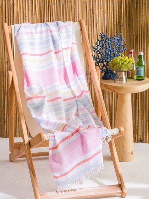 Lc Waikiki Yeni Sezon Karışık Çizgi Desenli Peştamal Havlu 90X165 cm