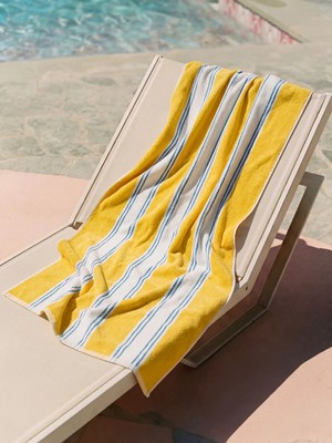 Lc Waikiki Yeni Sezon Karışık Çizgi Desenli Plaj Havlusu 70X150 cm