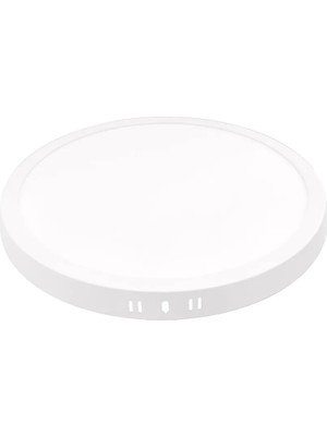 K2 KDL423 24W Sıvaüstü Yuvarlak Panel LED Armatür 6500K Beyaz 1920 Lümen 230V Ac IP20