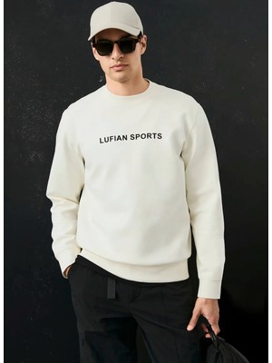 Lufian Sweatshirt, L, Kırık Beyaz