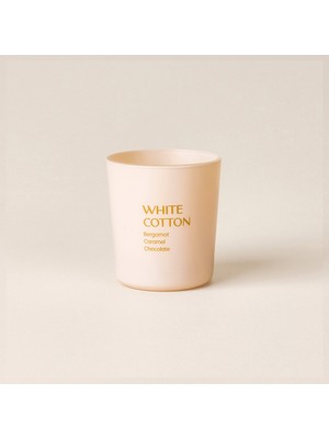Matmel Deco White Cotton Bardak Mum - Bej - 110 gr
