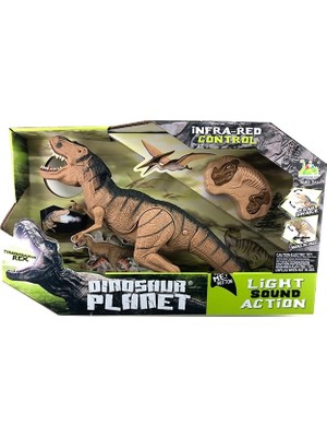 MEGA Uzaktan Kumandalı Sesli Dinozor Tyrannosaurus Rex Renkli Eğlenceli Oyun RS61100
