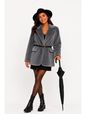 BeeYouStudio Kırçıllı/kemerli Blazer Ceket