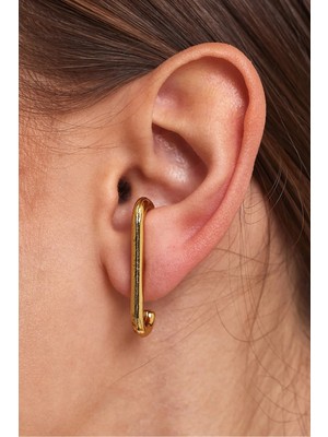 İlraysa Gold Cuff 2'li Küpe