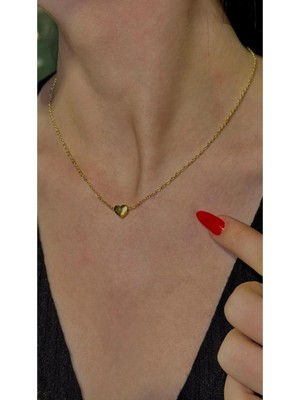 İlraysa Minimal Kalp Kolye Gold