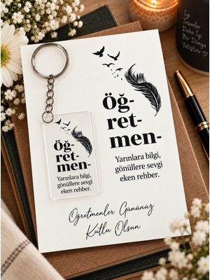 Masalsı Concept Öğretmenler Günü Hediyesi  5 Adet Anahtarlık 24 Kasım Öğretmenime Hediye