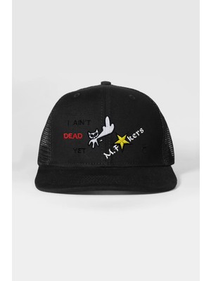 PataCute I Ain't Dead Yet Siyah Snapback Şapka