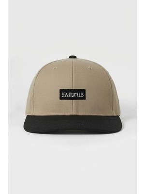 PataCute Famous Bej Snapback Şapka