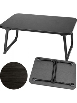 Efnaz Style SN-29695 Katlanabilir Laptop Masası ve Yatak Koltuk Üzeri Tepsisi Siyah 70X48CM