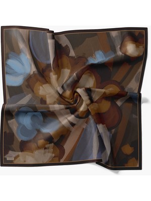 Silk Home Velora Eşarp Watercolor Koyu Lacivert