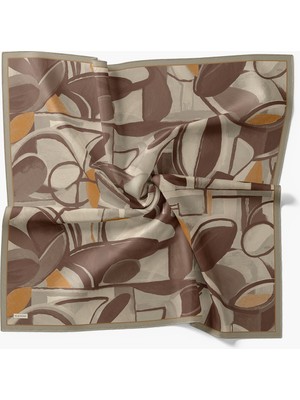 Silk Home Velora Eşarp Abstract Çikolata Kahve