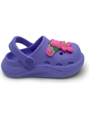Vestora Lila Ayıcıklı Unisex Çocuk Terlik&sandalet