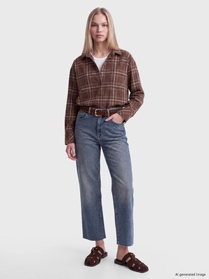 Lc Waikiki Yeni Sezon Indigo Culotte Fit Kadın Jean Pantolon
