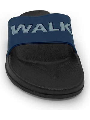 Vestora Walk Lacivert Gri Havuz Plaj Günlük Erkek Terlik