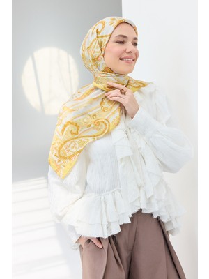 Silk Home Velora Eşarp Şal Desen Krem 90X90