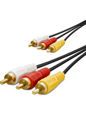 Skygo 3 Rca Görüntü Ve Ses Kablosu 1.5 M Siyah HDX1038