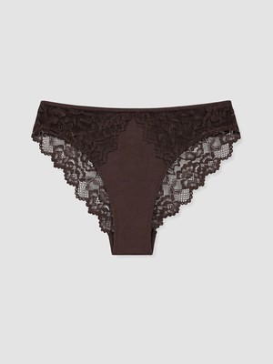 Lc Waikiki Yeni Sezon Kahverengi Dantelli Bikini Külot