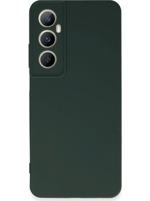Efnaz Style Realme C65 Kılıf First Silikon - Koyu Yeşil