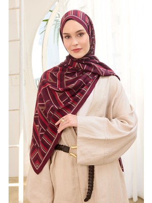 Silk Home Urban Hours Lines Mürdüm Mayda Şal