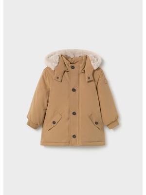 Mayoral Kışlık Erkek Bebek Kapşonlu Parka Mont Krem 18 Ay-3 Yaş