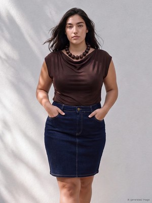 Lc Waikiki Yeni Sezon Lacivert Dar Fit Mini Jean Etek