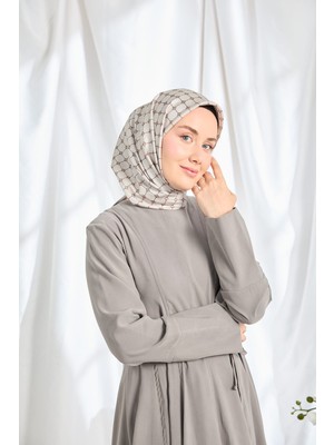 Silk Home Twill Ipek Eşarp Monogram Kahverengi