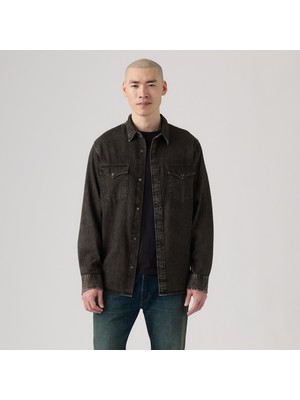 Levi's Relaxed Fıt Chocolate Western Erkek Siyah Jean Kot Gömlek A1919-0077
