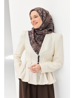 Silk Home Velora Eşarp Şal Desen Acı Kahve 90X90