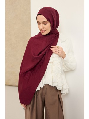 Silk Home Naia Pamuk Şal Sh Desen Vişne