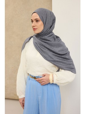 Silk Home Naia Pamuk Şal Sh Desen Füme