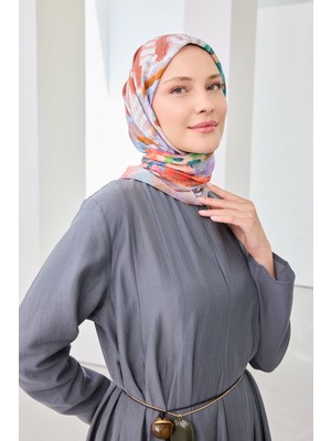 Silk Home Velora Eşarp Illustration Art Lavanta