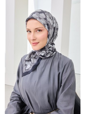 Silk Home Velora Eşarp Floral Antrasit