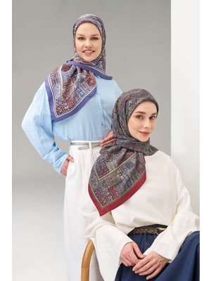 Silk Home Velora Eşarp Etnik Desen Taba 90X90