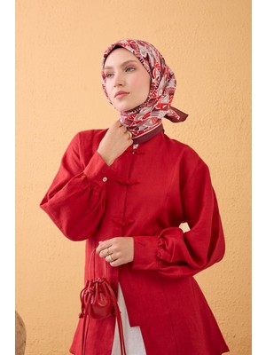 Silk Home Velora Eşarp Vintage Paisley Bordo