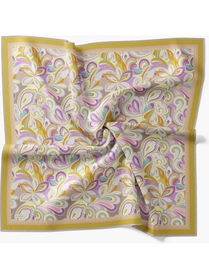 Silk Home Velora Eşarp Aura Floral Yağ Yeşili