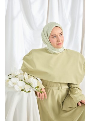 Silk Home Twill Ipek Eşarp Micro Kare Yeşil