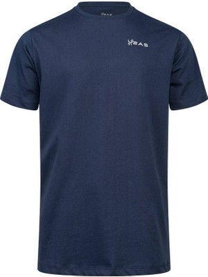 2AS Admin Erkek Sıfır Yaka Siyah T-Shirt Lacivert