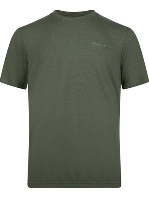 2AS Viloft Sıfır Yaka Haki Erkek T-Shirt