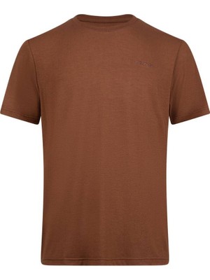 2AS Viloft Sıfır Yaka Kakao Erkek T-Shirt